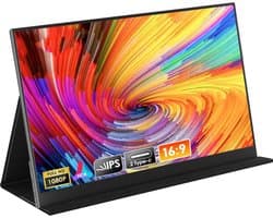 MKSS® Portable Monitor - Draagbare Scherm - Gaming - Full HD - Zwart