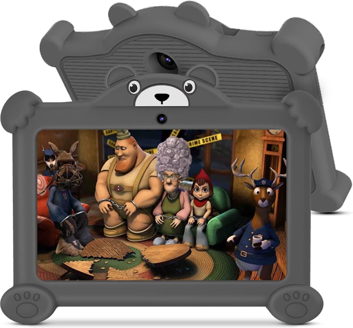 MKSS® Kindertablet Vanaf 3 Jaar - Tablet Kinderen - Kinderspeelgoed - Grijs — afbeelding 1