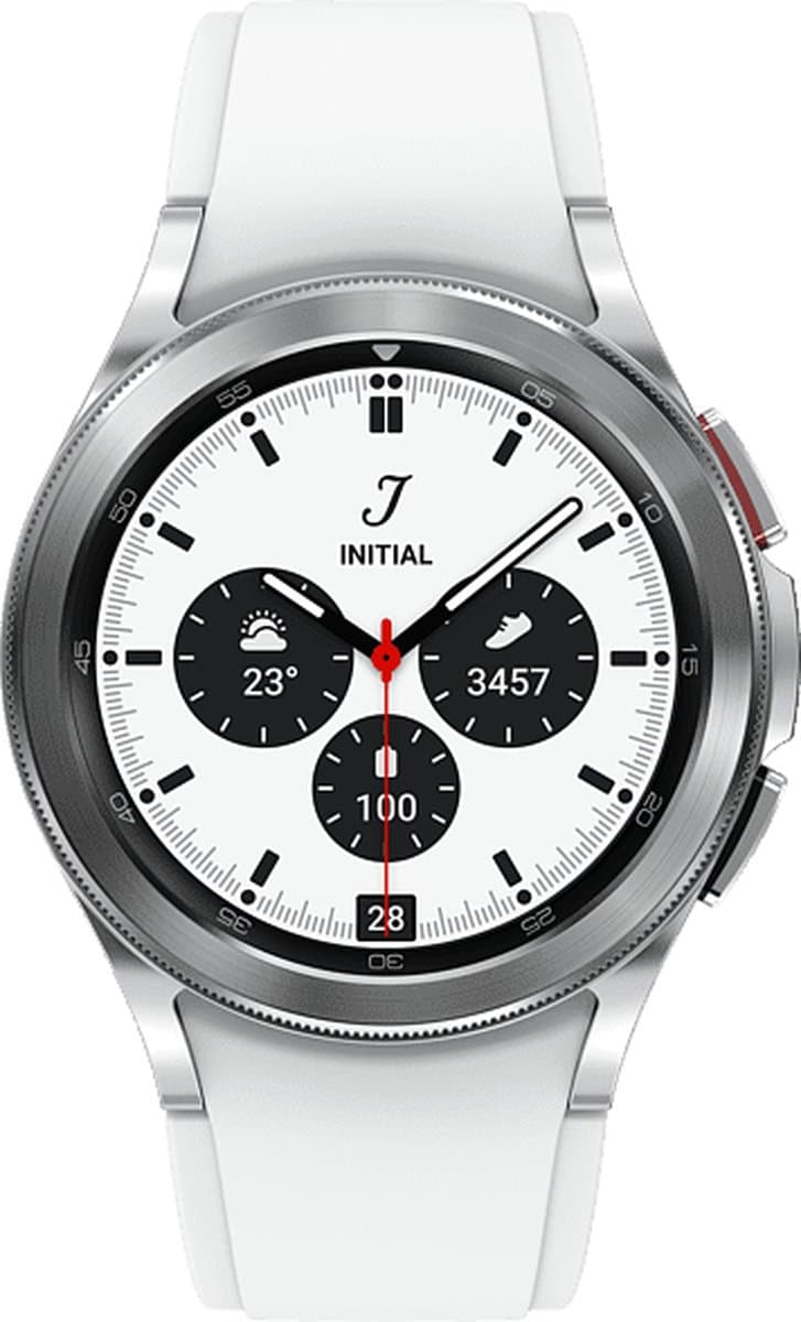 Samsung Galaxy Watch4 Classic - Smartwatch heren en dames - 42mm - Wit/Silver — afbeelding 1