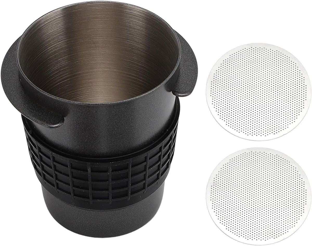 Doseerbeker Koffie - Koffie Accessoire - Espresso Bereiding - Met Puckscherm - Gemiddelde Capaciteit - Zwart — afbeelding 1