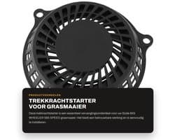 Dailygoods- Trekkrachtstarter Compatibel met Güde BIG WHEELER 565 SPEED - Terugslagstarter - Gatafstand 170 mm - Slagvast Kunststof - Roestvrij Staal - Duurzaam Touw - Startmotor