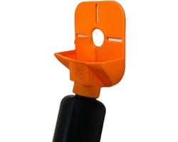 Boorstofvanger - Stofopvangbak - Schone werkplek - Praktisch flesontwerp - 10.5 x 8.3 cm - Oranje