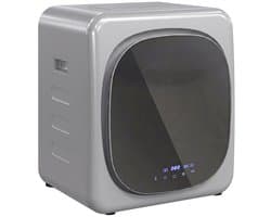 HOMCOM Laundry Dryer-Edelstahl-48L x 40B x 56H cm-Silber