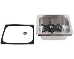 Automatische Bekerreiniger - Glazen Wasmachine - Snel Glazen Wassen - Hogedruk Reiniging - 17.5 cm - Zilver