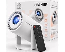 Organess Beamer - Home Cinema - 8k ondersteunend - Projector - besturingssysteem 14.0 - Projector Scherm - Wit