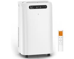 Mobiele Airco 12000 BTU – 3-in-1 Airconditioner – 48 dB – 24-uurs Timer – Afstandsbediening – Wit