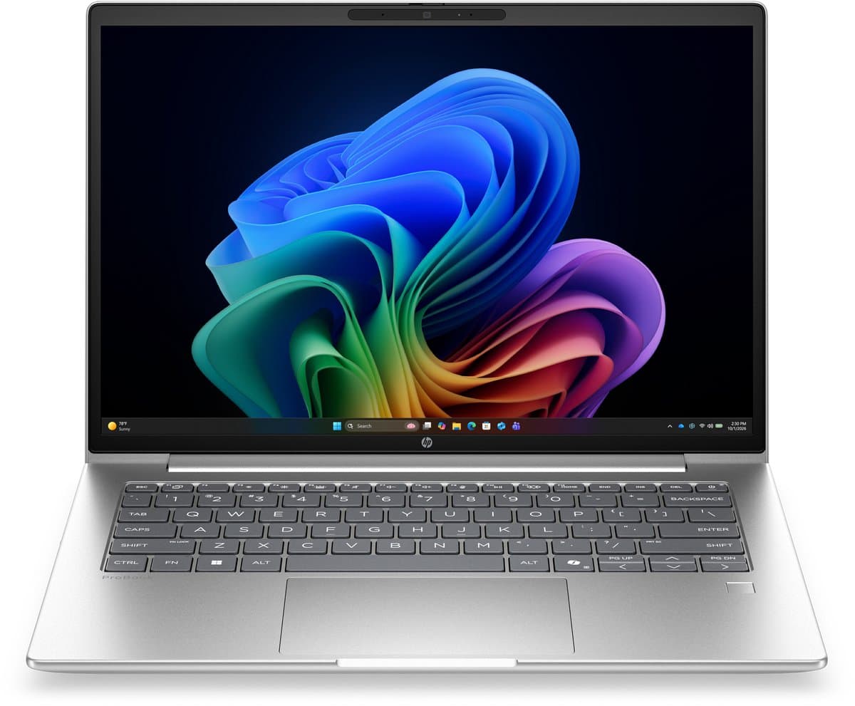 HP ProBook 4 G2i 14 Next Gen AI PC Copilot+ PC Intel Core Ultra 5 325 Laptop 35,6 cm (14) WUXGA 16 GB DDR5-SDRAM 512 GB SSD Wi-Fi 7 (802.11be) Windows 11 Pro Zilver QWERTY — afbeelding 1