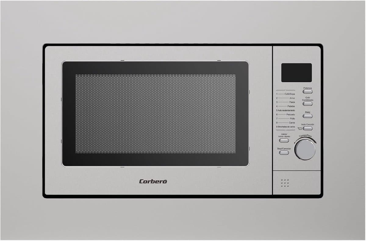 Inbouw Magnetron - Keuken Oven - Snel Eten Bereiden - Met Grillfunctie - 20 Liter - Roestvrij Staal — afbeelding 1
