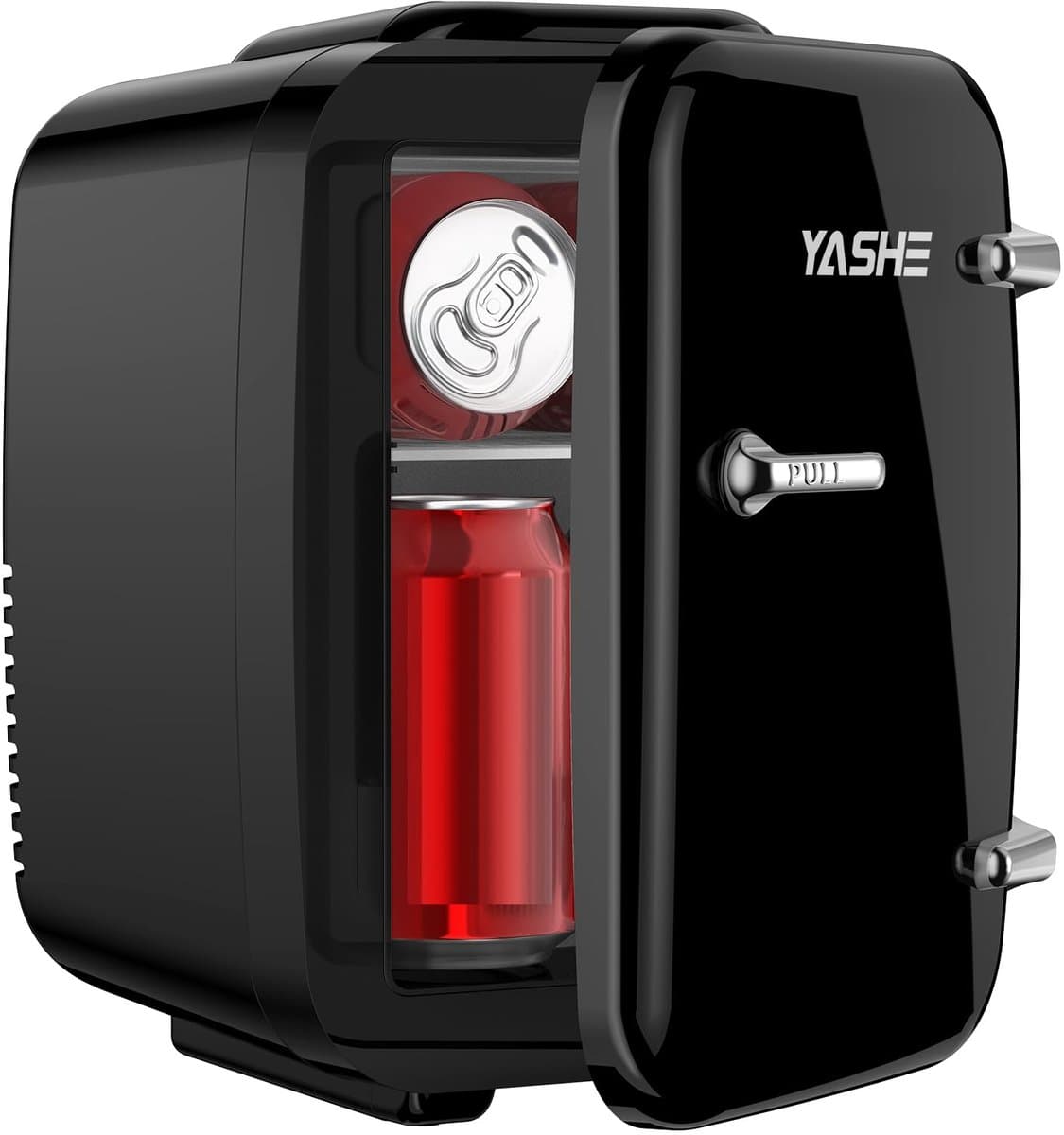 SnelShoppen - YASHE Mini-koelkast 4 liter - Kleine Koelkast voor Huidverzorging en Dranken - 110 V AC/12 V DC - Thermo-elektrisch voor Kantoor, Slaapk — afbeelding 1