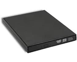 Externe DVD-RW Recorder - Dvd Brander - Bestanden Archiveren - USB 2.0 Aansluiting - 267 Gram - Zwart