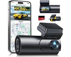 JCP® Draadloze Dashcam - Draadloos CarPlay-Scherm - Dashcam met CarPlay - Zwart - 3cm x 5cm x 10cm