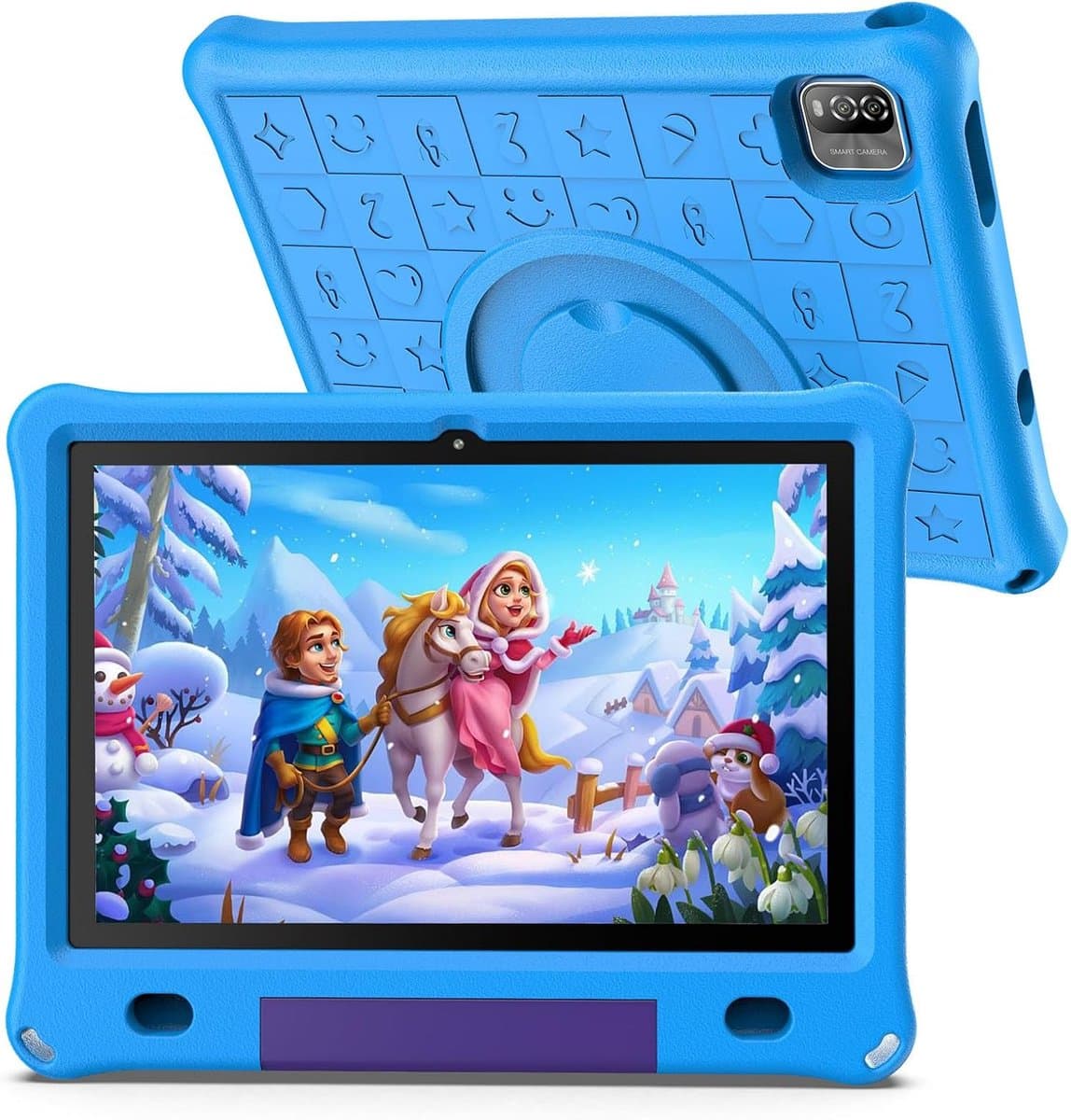 SnelShoppen - Kindertablet 10 Inch Android 12 met 3GB RAM, 64GB Opslag, IPS HD Scherm, Educatieve Apps en Speelmodus voor Kinderen — afbeelding 1