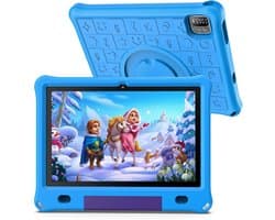SnelShoppen - Kindertablet 10 Inch Android 12 met 3GB RAM, 64GB Opslag, IPS HD Scherm, Educatieve Apps en Speelmodus voor Kinderen