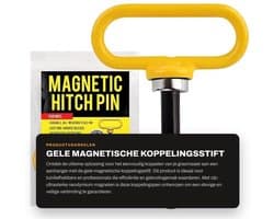 Koppelingsstift Ultrasterk - Magnetische Koppelingspen - Grasmaaier-Aanhanger - Eenvoudig In- en Uithangen - Neodymium Magnetisch - Voor Eén Hand Gebruik - Aanhangerpen