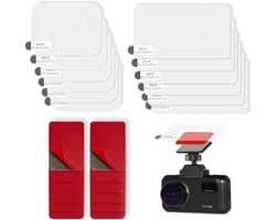 Dashcam zelfklevende pads 12-pack - dubbelzijdig - met antistatische folie - voor veilige montage - ShopVlot