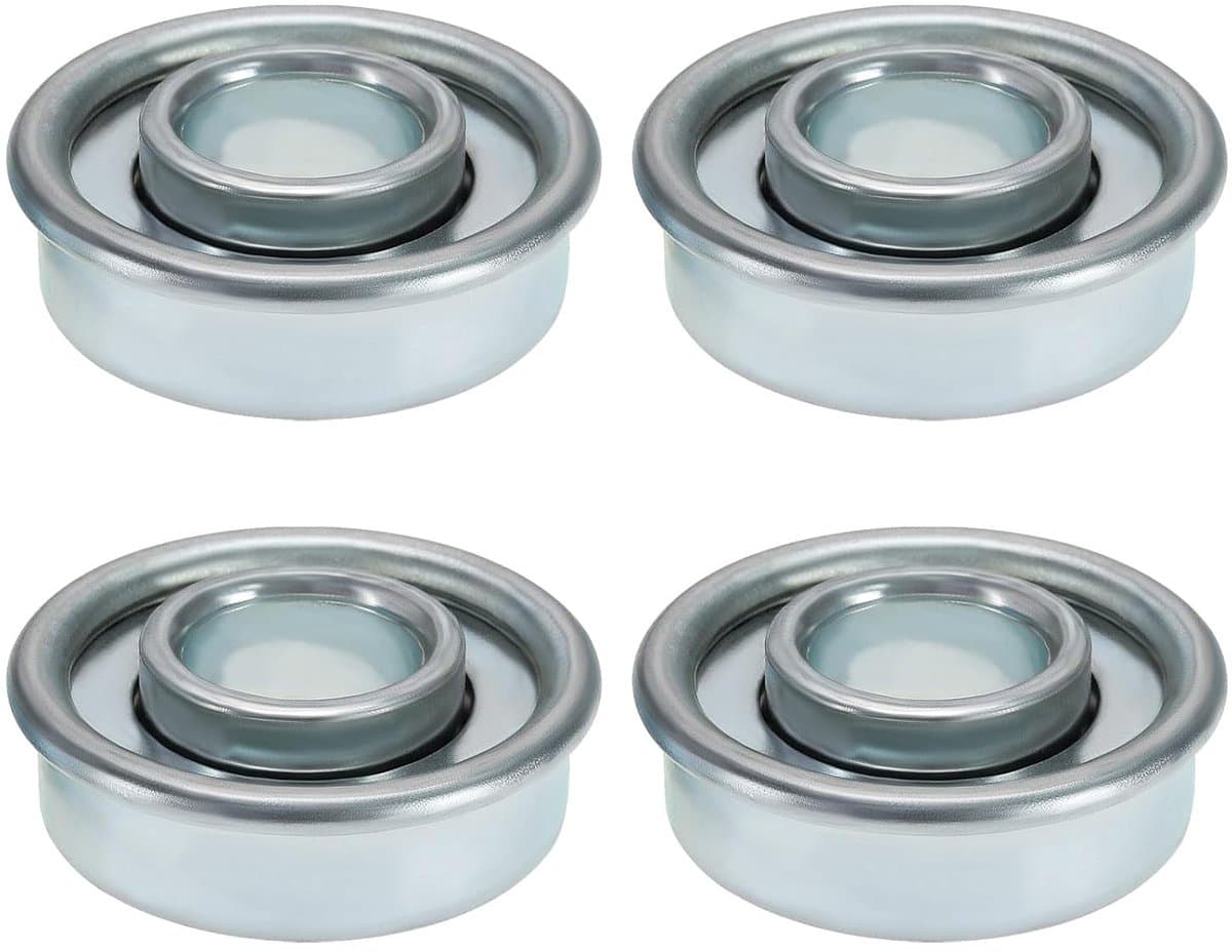 SnelShoppen - 4 Stuks Grasmaaier Wiel Lagertjes 28.6mm OD 12.7mm ID Staal Hoogwaardig Duurzaam Voor Tuinmachines — afbeelding 1