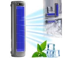 Aircooler Muurmontage - Bladloze Tafeltorenventilator - draagbare USB torenventilator - 3 standen - Mobiele Airco - Persoonlijke Koeler - Stille ventilator met sterke luchtstroom - Voor slaapkamer en kantoor