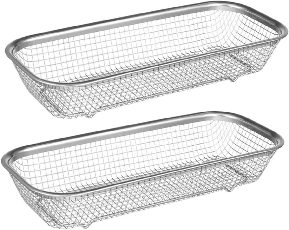Vaatwasser Mand - Bestekbak Houder - Kleine Producten - Roestvrij Staal - 31 x 13 x 55 cm - Zilver — afbeelding 1