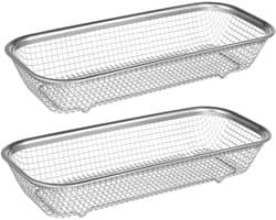 Vaatwasser Mand - Bestekbak Houder - Kleine Producten - Roestvrij Staal - 31 x 13 x 55 cm - Zilver