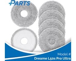 Dreame L50s Pro Ultra Dweilpads (6 Stuks, Plus.Parts® alternatief voor RMP8)