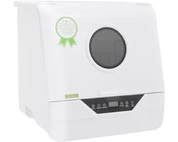 Tafelvaatwasser - Mini vaatwasser - Kleine ruimtes - 4 wasprogramma's - 38.7 x 39.2 cm - Wit