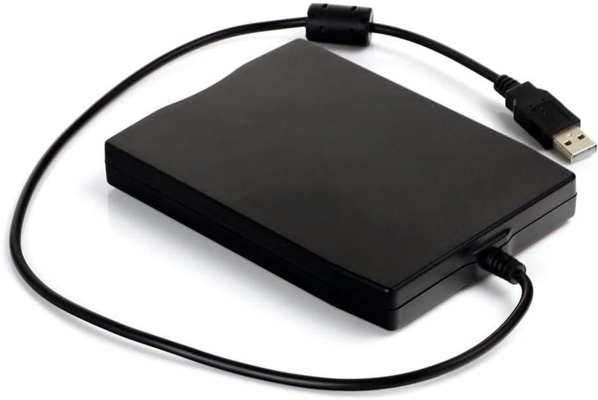 Externe Floppy Drive - FDD Lezer - Data Opslag - Plug and Play - 9cm 1.44MB - Zwart — afbeelding 1