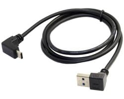 USB-C naar USB 3.0 90 Graden Hoek Verlengkabel voor Mobiel en Harde Schijf