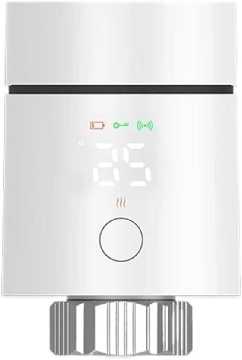 Slimme Radiator Thermostaat - Verwarming Klep - Energie Besparen - Programmeerbare Schema's - 1 Stuks - Wit — afbeelding 1