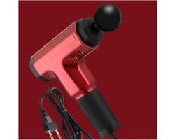 Massagepistool - Spierherstel Apparaat - Spierpijn Verlichten - Stille Borstelmotor - 2 Snelheden - Rood