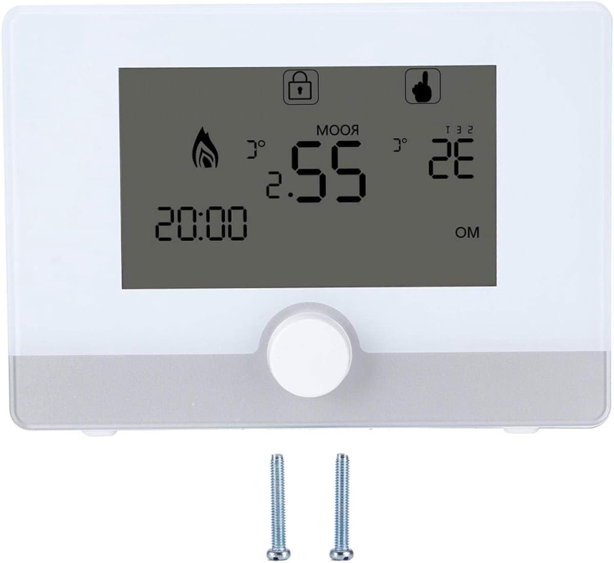 Slimme Thermostaat - Digitale Regelaar - Verwarming Instellen - App Bediening - Wandhangend - Wit — afbeelding 1