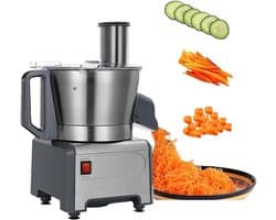 Elektrische Groentehakker - Spiraalsnijder Salademaker - Snel Ingrediënten Snijden - Multifunctioneel Keukenhulpmiddel - 340x260x465mm - Zilver