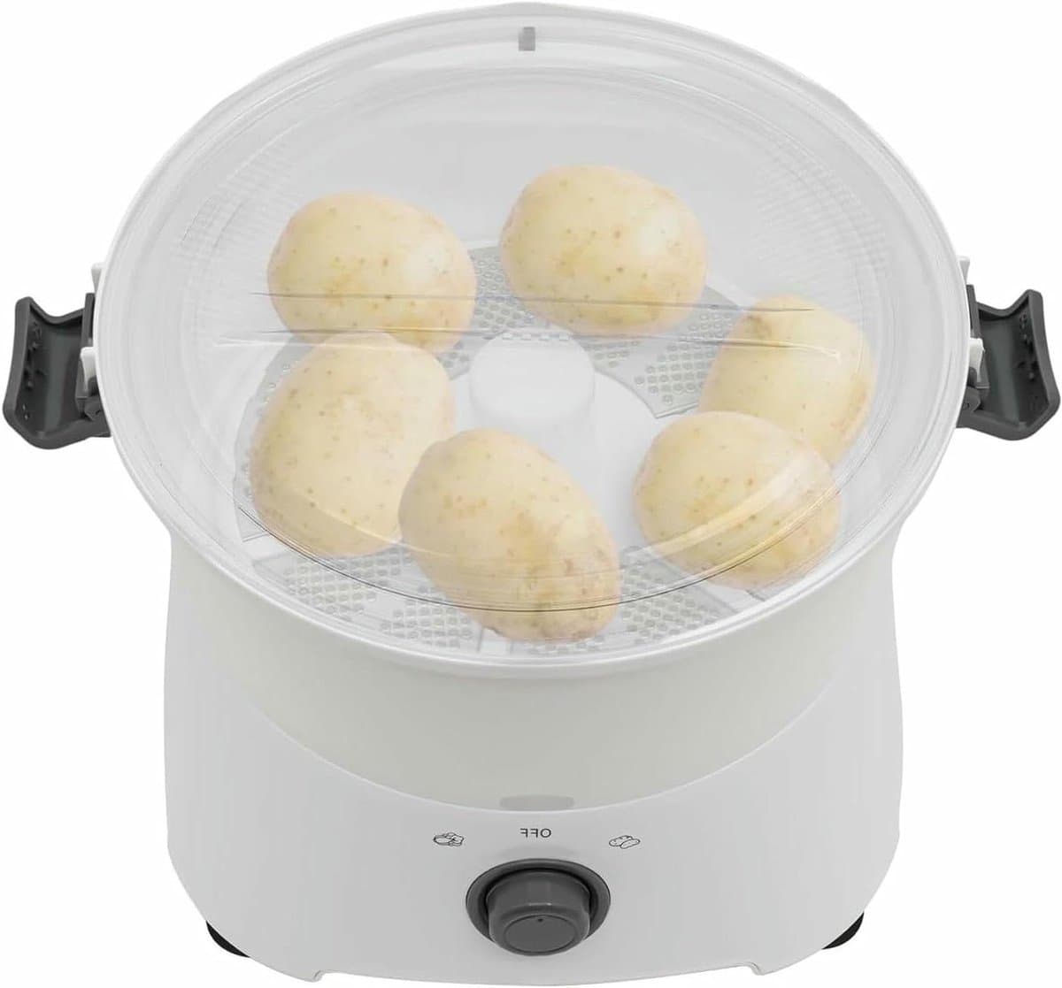 Aardappelschilmachine Elektrisch - Groente Fruit Schillen - Snel Groenten Bereiden - Eén Knop Bediening - Max 0.8kg Capaciteit - Wit — afbeelding 1