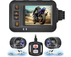 Dailygoody - Dashcam Vooraan Achter - Parkeerbeschermer - Waterdicht - Rijrecorder voor Motorfiets - Veiligheid in Parkeren - Geschikt voor Motorfiets