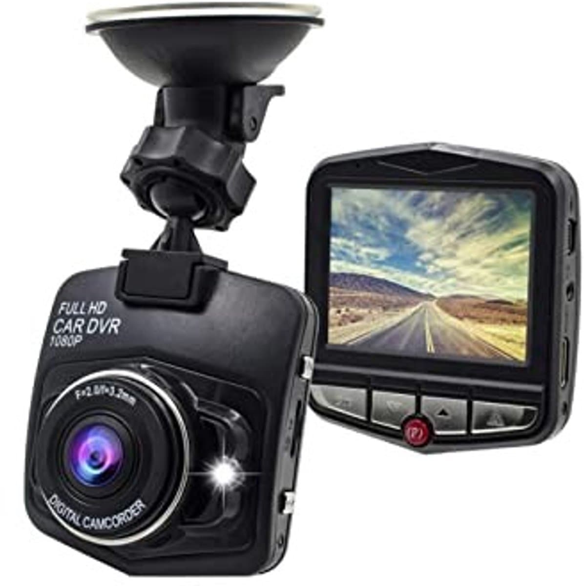 Allecto - Dashcam - 1080P Full HD - Auto Camera met Nachtzicht - 170° Hoek - Loopopname - Geschikt voor Auto - Inclusief Bevestiging — afbeelding 1