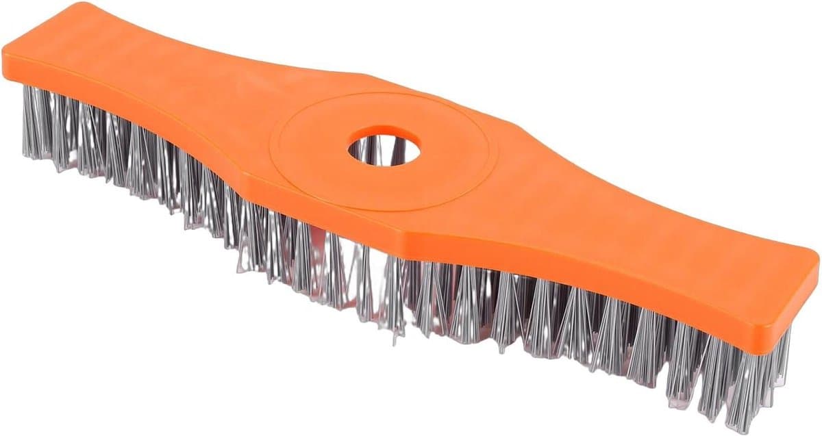 Grasmaaier Schrobborstel - Reinigingsborstel Buiten - Terrassen Schoonmaken - Anti-verstopping Ontwerp - 37 x 12 x 5 cm - Zwart — afbeelding 1