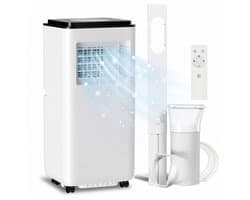 Sogiol - Mobiele Airco - Draagbare Airconditioner - 5-in-1 Koelen ontvochtigen ventilator automatisch en slaapstand - 10000 BTU - voor 35 m² - met Afstandsbediening - Wit