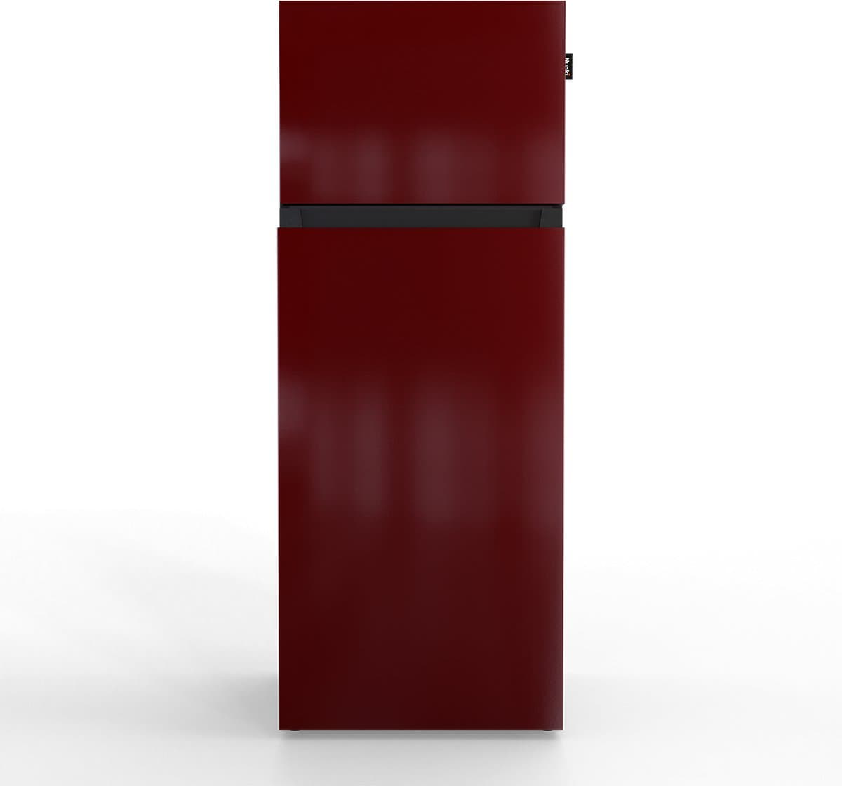 NUNKI MEDIUM-ABUR / Dubbel-Deurs Koelkast, E Klasse, 206l, Burgundy, Gloss (ALL sides) — afbeelding 1