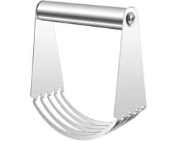 Deegkneder - Meel mixer - Thuis bakken - Roestvrij staal - Compact formaat - Zilver