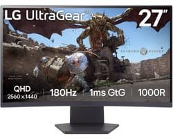 LG UltraGear 27GS60QC-B - QHD Curved Gaming monitor - 180hz - 27 inch