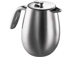 Bodum Columbia French press Stainless Steel - 12 cup 1,5 L - Mat Crome - Bodum stainless steel press