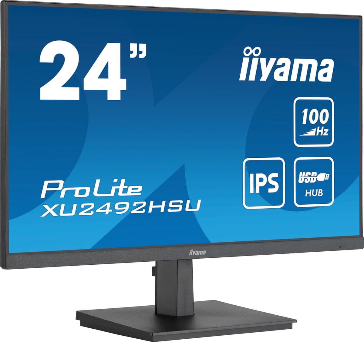 iiyama ProLite XU2492HSU-B6 - 24 inch - Full HD - IPS - USB-Hub (4x) — afbeelding 1
