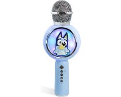 Bluey - draadloze karaoke microfoon voor kinderen - oplichtend LED display - speaker - met stemeffecten