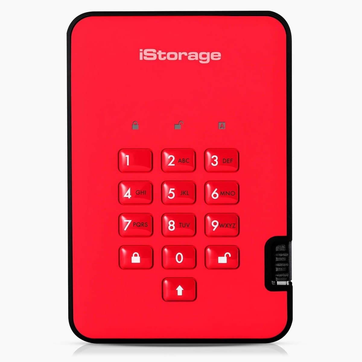 Beveiligde Externe Harde Schijf 1TB Rood - PIN Beveiliging & Hardware Encryptie — afbeelding 1