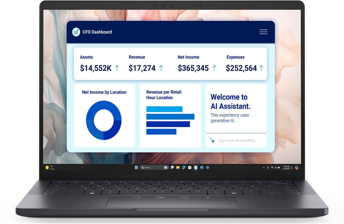 DELL Pro 13 Premium PA13250 Copilot+ PC Intel Core Ultra 7 266V Laptop 33,8 cm (13.3") Full HD+ 16 GB LPDDR5x-SDRAM 512 GB SSD Wi-Fi 7 (802.11be) Windows 11 Pro US International Grijs — afbeelding 1