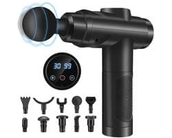 Calviero® Massage gun - Theragun - Spiermassagepistool - Zwart - Oplaadbaar