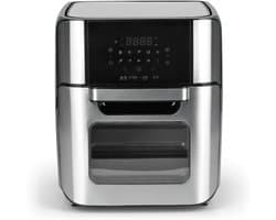 Florixa® Heteluchtoven - Oven - Airfryer Oven- Roestvrij Staal /Grijs - 38cm x 33cm x 37cm