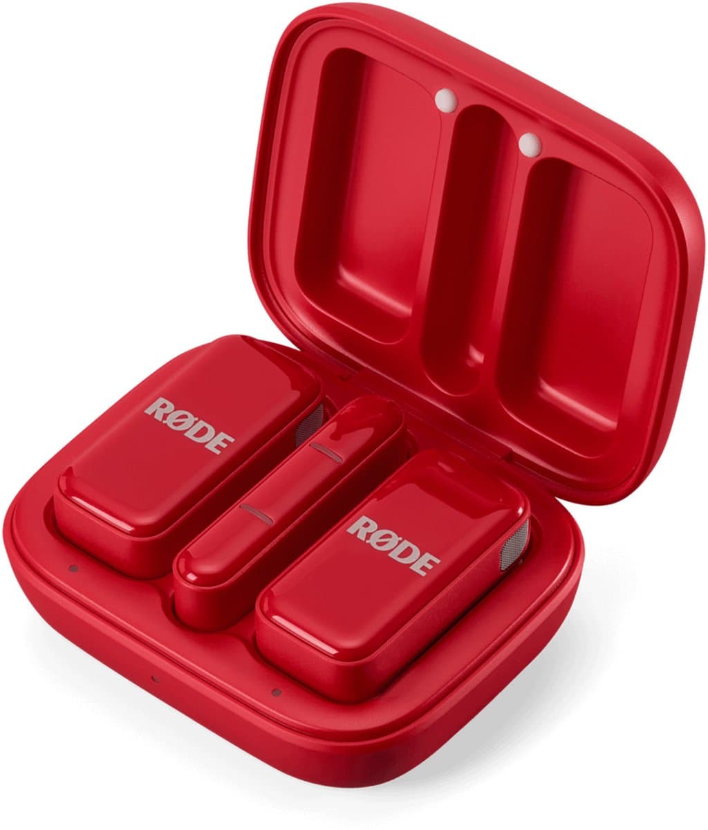 RØDE Wireless Micro USB‑C - Rood – Ultra‑Compact Draadloos Microfoonsysteem voor Smartphones — afbeelding 1