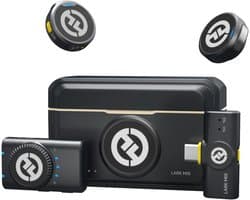 Hollyland LARK M2 Mini Combo Shine Charcoal Camera-ontvanger + USB-C ontvanger Engelse versie draadloze microfoon