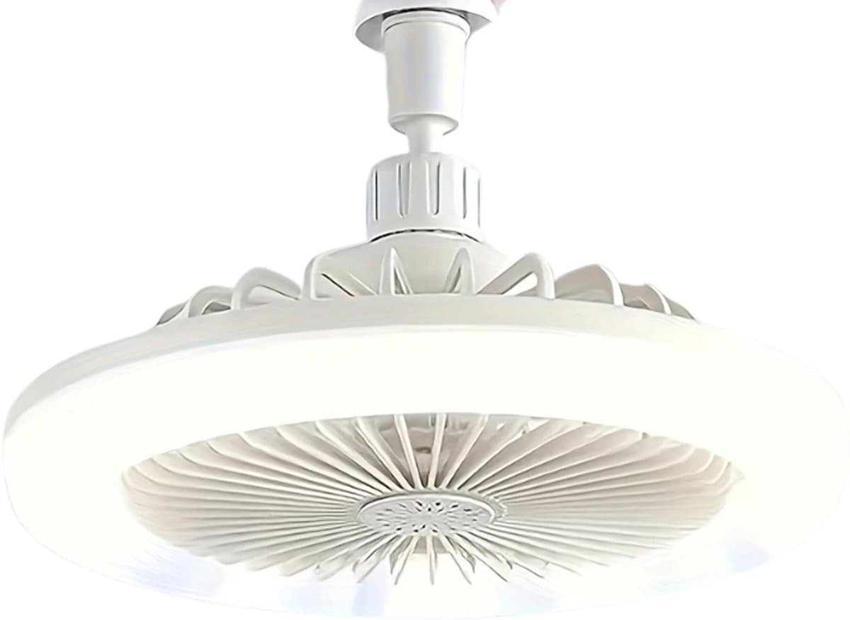 Bovista Plafondventilator - Met Verlichting - Plafond Ventilator - Met Lamp - Plafonniere Met Ventilator - Met Licht - 25cm — afbeelding 1