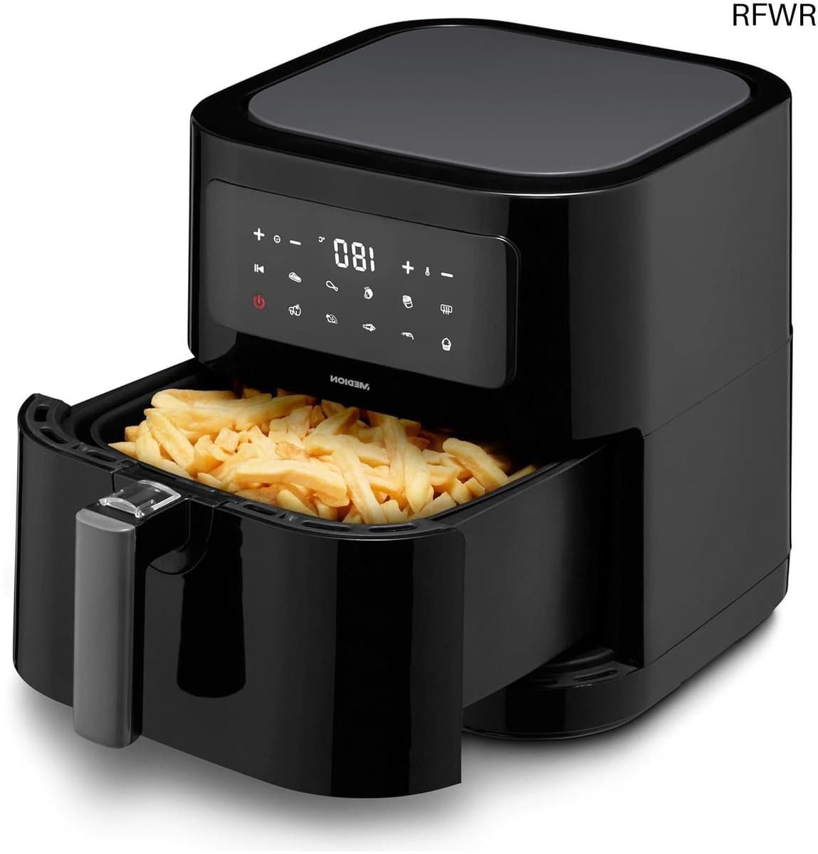 RFWR® XL Heteluchtfriteuse met 5,3 liter mand, 2150W en 9 automatische programma's voor vetvrij frituren — afbeelding 1
